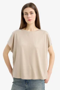 DeFacto Mink Women T-Shirt C8807AX/BG129