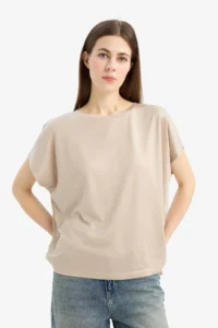 DeFacto Mink Women T-Shirt C8807AX/BG129 - Image 3
