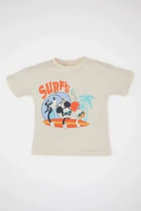 DeFacto Baby Boy Disney Mickey & Minnie Crew Neck Short Sleeve T-Shirt