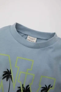 DeFacto Crew Neck Printed Short Sleeve T-Shirt Baby Boy - Image 2