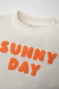 DeFacto Baby Girl Crew Neck Printed Short Sleeve T-Shirt - Image 2