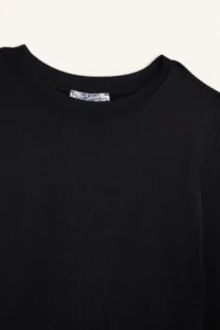 DeFacto Black Fitted Crew Neck Basic Plain Long Sleeve T-Shirt - Image 8