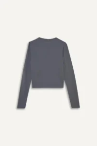 DeFacto Fitted Crew Neck Long Sleeve T-Shirt - Image 3