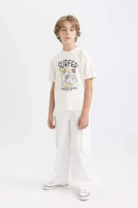DeFacto Crew Neck Printed Short Sleeve T-Shirt Boy - Image 2