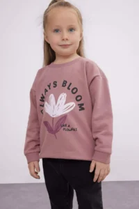 DeFacto Baby Girl Crew Neck Floral Sweatshirt - Image 3