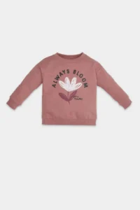 DeFacto Baby Girl Crew Neck Floral Sweatshirt - Image 4
