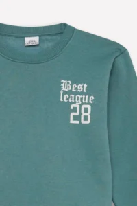 DeFacto Oversize Wide Fit Crew Neck Back Printed Sweatshirt Boy - Image 2