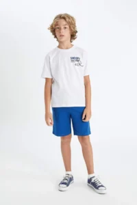 DeFacto Snoopy Crew Neck Short Sleeve T-Shirt Boy - Image 2