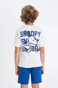 DeFacto Snoopy Crew Neck Short Sleeve T-Shirt Boy - Image 6