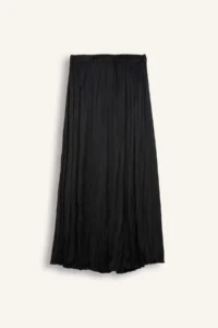 DeFacto A Cut Basic Plain Satin Maxi Skirt - Image 8