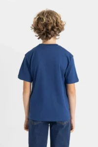 DeFacto Boy's Crew Neck Printed Short Sleeve T-Shirt - Image 5