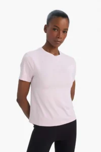 DeFacto Standard Fit Crew Neck Basic Plain Athlete Short Sleeve T-Shirt - Image 3