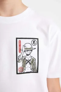 DeFacto One Piece Crew Neck Short Sleeve T-Shirt Boy - Image 3