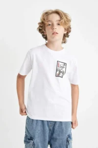 DeFacto One Piece Crew Neck Short Sleeve T-Shirt Boy - Image 5