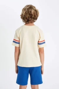 DeFacto Crew Neck Printed Short Sleeve T-Shirt Boy - Image 6