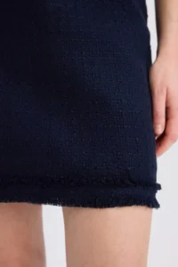 DeFacto A Cut High Waist Basic Straight Tweed Mini Skirt - Image 6