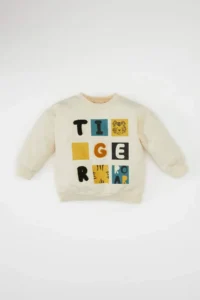 DeFacto Baby Boy Crew Neck Printed Sweatshirt