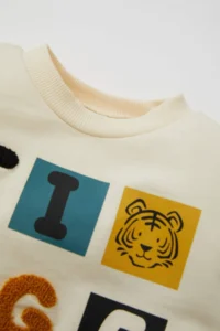 DeFacto Baby Boy Crew Neck Printed Sweatshirt - Image 2