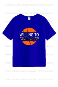 twins tailors Children's Printed Gray-Orange-Sax Blue 3-Piece Children's T-shirt Pack - Image 4