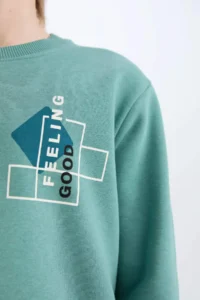 DeFacto Boy's Crew Neck Printed Sweatshirt - Image 5