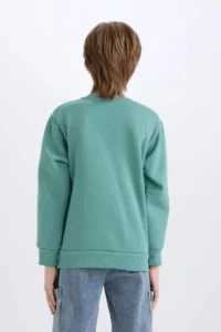 DeFacto Boy's Crew Neck Printed Sweatshirt - Image 6