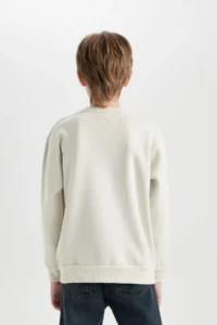 DeFacto Boy's Crew Neck Printed Sweatshirt D3030a824wn - Image 5