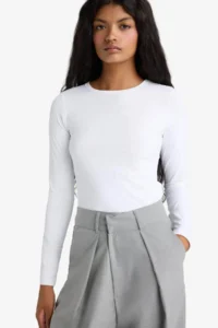 DeFacto White Women Long Sleeve T-shirt D3756AX/WT83 - Image 3