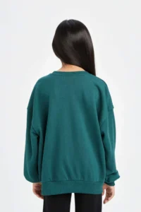 DeFacto Harry Potter Oversize Wide Fit Crew Neck Sweatshirt Girl - Image 5
