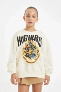 DeFacto Harry Potter Oversize Wide Fit Crew Neck Sweatshirt Girl - Image 3