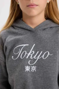 DeFacto Hooded Printed Thessaloniki Fabric Sweatshirt Girl - Image 5