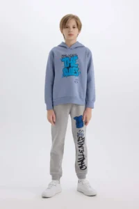 DeFacto Hooded Printed Sweatshirt Boys' - Image 2