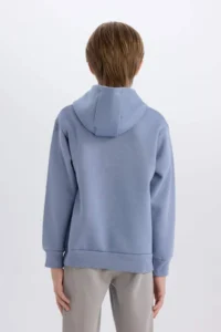 DeFacto Hooded Printed Sweatshirt Boys' - Image 6