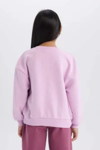 DeFacto Barbie Relax Fit Crew Neck Sweatshirt Girl - Image 6