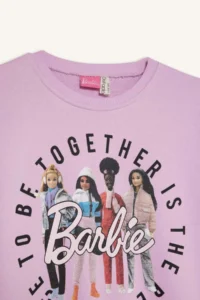 DeFacto Barbie Relax Fit Crew Neck Sweatshirt Girl - Image 8