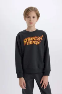 DeFacto Stranger Things Crew Neck Sweatshirt Boy