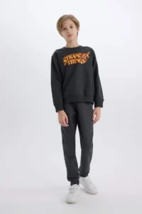 DeFacto Stranger Things Crew Neck Sweatshirt Boy - Image 2