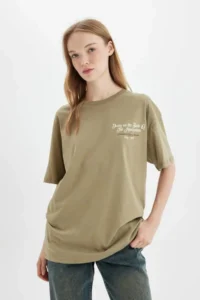 DeFacto Francisco José de Goya y Lucientes Oversize Fit Crew Neck Printed Short Sleeve T-Shirt - Image 6