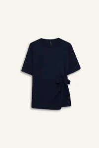 DeFacto Relax Fit Crew Neck Basic Plain Wrapped Short Sleeve T-Shirt - Image 7