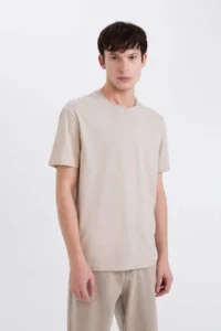 DeFacto 100% Cotton Heavy Material T-Shirt - Image 2