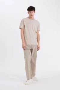 DeFacto 100% Cotton Heavy Material T-Shirt - Image 3