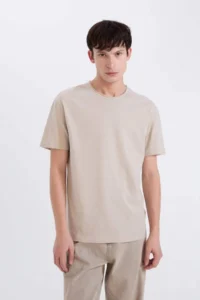DeFacto 100% Cotton Heavy Material T-Shirt - Image 4