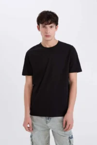 DeFacto 100% Cotton Heavy Material T-Shirt