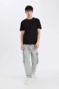 DeFacto 100% Cotton Heavy Material T-Shirt - Image 2