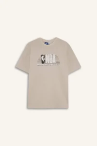 DeFacto NBA Wordmark Oversize Wide Fit Crew Neck Pique Short Sleeve T-Shirt - Image 8