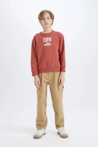 DeFacto Brick Rejection Boys' Sweatshirt D6209A8/BN536 - Image 2