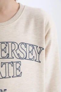 DeFacto Boy's Crew Neck Printed Sweatshirt - Image 5