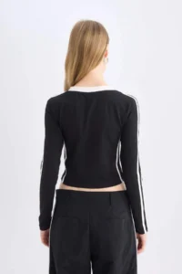 DeFacto Fitted Printed Long Sleeve T-Shirt - Image 6