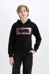 DeFacto Marvel Avengers Hooded Sweatshirt Boy