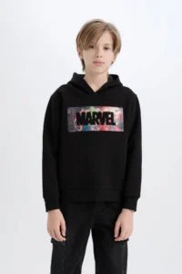 DeFacto Marvel Avengers Hooded Sweatshirt Boy - Image 2