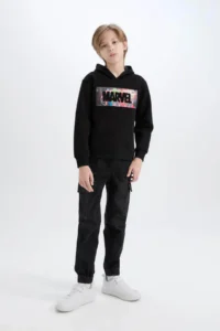DeFacto Marvel Avengers Hooded Sweatshirt Boy - Image 3